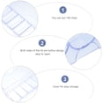 thumbnail image 2 of 1pc Transparent Storage Box Transparent Game Chip Container Chips Oganizer, 2 of 8
