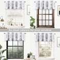thumbnail image 4 of DriftAway Lucia Medallion Pattern Lined Thermal Insulated Energy Saving Window Curtain Valance for Living Room 2 Layers Rod Pocket 52 by 18 Inch plus 2 Inches Header Gray, 4 of 8