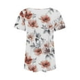 thumbnail image 4 of Youyipin Fashion Women's Print Short Sleeve Round Neck Casual Summer Blouses Top, 4 of 5
