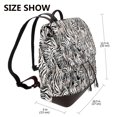thumbnail image 2 of Sikiie Leopard And Zebra Women Genuine Leather Backpack Fashion Rucksack Daypack Leather Casual Travel Backpacks for Women, 2 of 4
