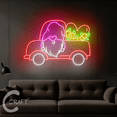 thumbnail image 3 of C-CRAFT Gnome Valentine Truck Neon Led Light Up 35 inch for Valentine Wedding Wall Decor, 3 of 5