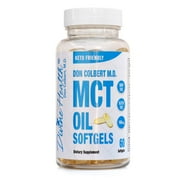 Dr. Colbert MD All Natural MCT Oil Softgels | by Divine Health | 1000mg from Organic Coconuts | 60 Softgels | Recommended in Keto Zone Diet Book | Ketogenic Approved