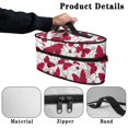 thumbnail image 5 of HELLHERO Butterfly and Floral Pattern Portable Steamer Case Polyester Handle Compatible with Full-Size Irons and Accessories Storage, Bag Only, 5 of 6
