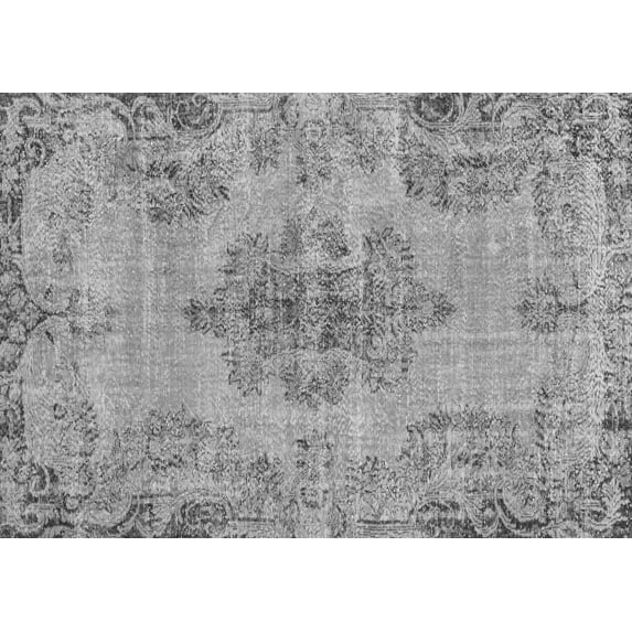Ahgly Company Indoor Rectangle Persian Gray Traditional Area Rugs, 7' x 9'