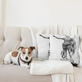 thumbnail image 4 of Ambesonne Retro Throw Pillow Cover 2 Pack, Antique King, 24", Black White, 4 of 5