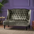 thumbnail image 5 of Modern Glam Loveseat with Jewel Colors & Wingback, 5 of 11
