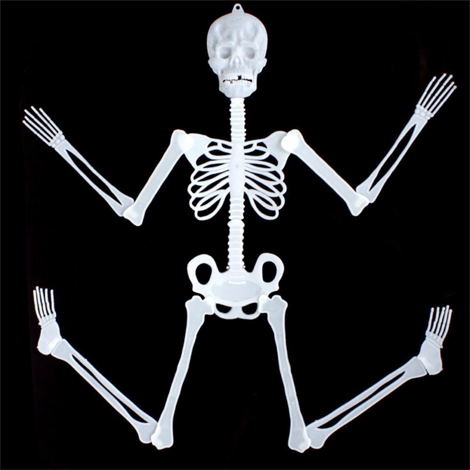 Details about   90cm Luminous Skull Skeleton Halloween Party  Scary Props Outdoor Hanging Decor 