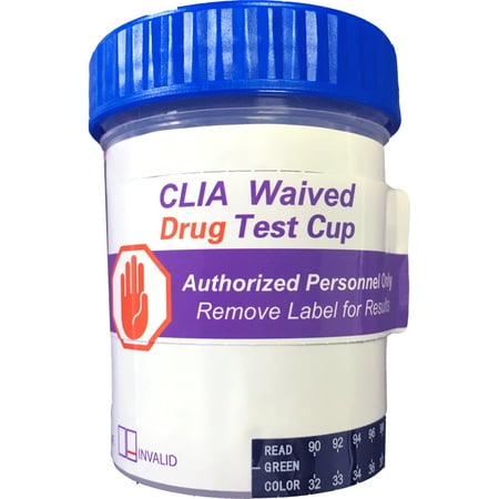- (CASE OF 25) 5 Panel Urine Drug Test Cup Amp (Amphetamines), Coc, (Cocaine), Meth (Methamphetamines), Opi (Opiates), Thc (Marijuana)