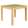 thumbnail image 2 of Set comedor de madera barnizada Duduk verde para niños, 2 of 2