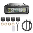 thumbnail image 2 of de Monitoreo de Presión de Neumáticos TPMS Solar con 4 Sensores Externos y Advertencia de Temperatura y Ahorro Combustible Monitor de Presión de Neumáticos de Automóvil B, 2 of 5
