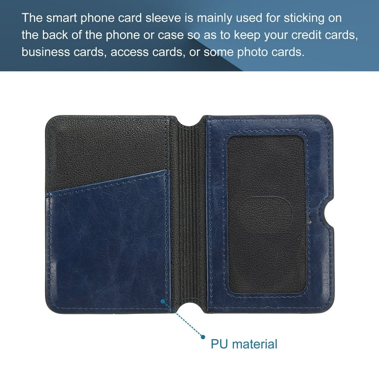 Uxcell PU Adhesive Phone Wallet On Card Holder RFID Blocking For Smart Phones 4.1" x 3" Blue - Walmart.com Uxcell PU Adhesive Phone Wallet On Card Holder RFID Blocking For Smart Phones 4.1" x 3" Blue - Walmart.com