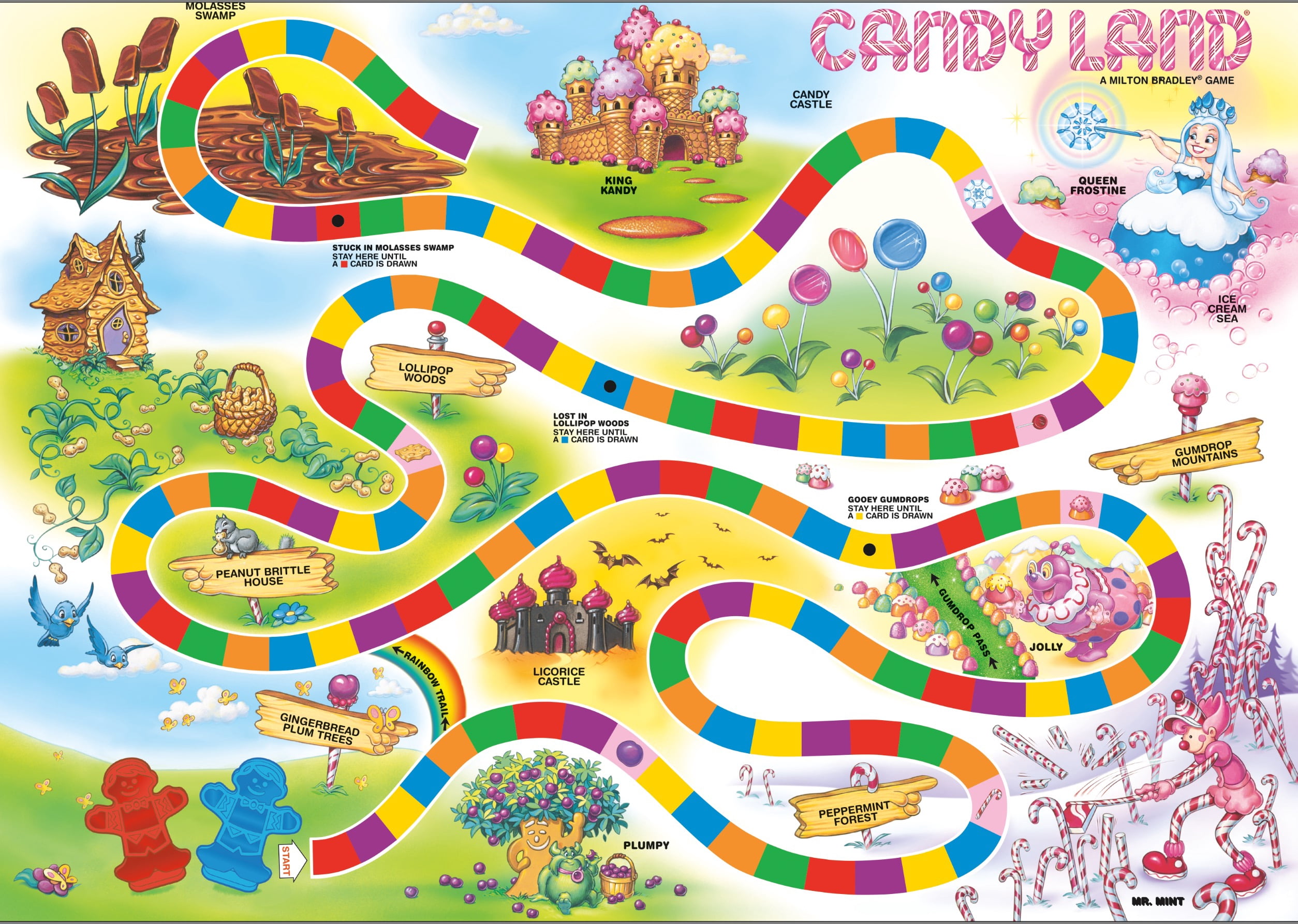 Ceaco Hasbro Candy Land Sugar High 500-Piece Interlocking Jigsaw Puzzle for Adults Ages 14+