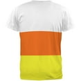 thumbnail image 2 of Halloween Costume Candy Corn Costume All Over Adult T-Shirt, 2 of 7