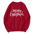 thumbnail image 5 of TTUHYWXI Women's Merry Christmas Oversized Pullover Sweatshirt With Lights - Holiday Xmas Sweater Top (Red, XL), 5 of 6