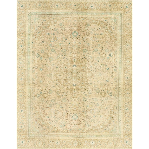 Ahgly Company Indoor Rectangle Abstract Brown Gold Abstract Area Rugs, 4' x 6'