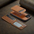 thumbnail image 5 of Compatible with Magsafe Magnetic 2 in 1 Detachable Wallet Case with Card Holder for iPhone 13, for Women Men, PU Leather Flip Kickstand Credit Slots for iPhone 13, Brown, 5 of 10