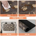 thumbnail image 4 of Pet Feeding Mat-Absorbent Pet Placemat for Food and Water Bowl, with Waterproof Rubber Backing, Quick Dry Water Dispenser Mat for Dog and Cat (16"x24", Brown), 4 of 6