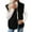 Black, variant on Womens Zip Up Puffer Vest Stand Collar Sleeveless Padded Jacket Coat Quilted Lightweight Gilet