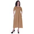 thumbnail image 1 of Moomaya Robe Taille Rassemblée Longueur Thé Vêtements d'Été Classiques, 1 of 6