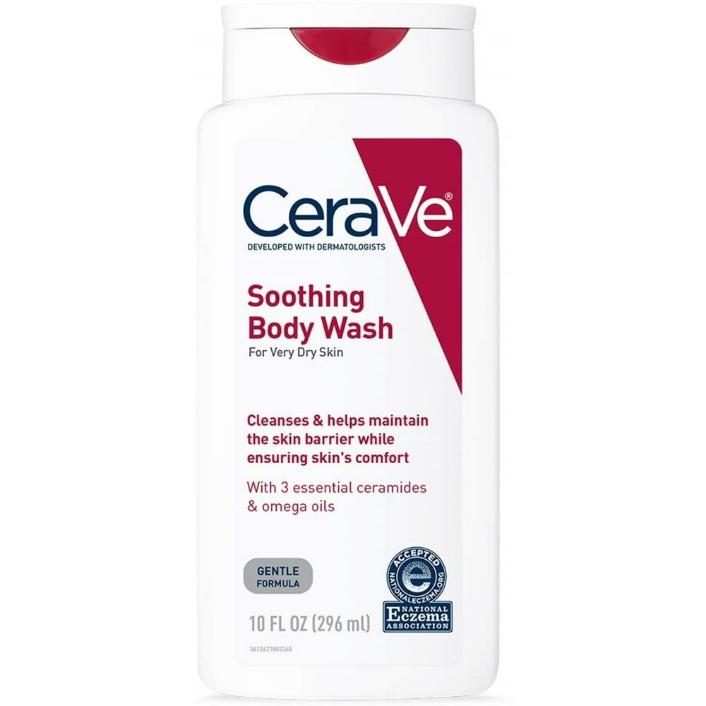 CeraVe Soothing Body Wash 10 oz (Pack of 6)