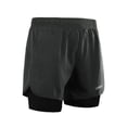 thumbnail image 4 of Lixada Men's 2-in-1 Running Shorts Quick Drying Breathable Active Training Exercise Jogging Cycling Shorts with Longer Liner, 4 of 7