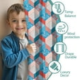 thumbnail image 3 of Blackout Kids Curtains,Blue Red Checkered Pattern Childrens Insulated Curtains Set Of 2,Bedroom Essentials,Toddler Room Decor 52"x63", 3 of 5