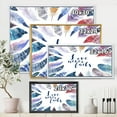 thumbnail image 4 of Designart 'Inspiring Quote With Boho Feathers' Bohemian & Eclectic Framed Canvas Wall Art Print, 4 of 5