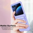 thumbnail image 3 of for Motorola Razr+ 2023 Case with Hinge Protection, Slim PC Back Cover Scratch-Resistant Fashion Women Girls Phone Case for Motorola Razr Plus 2023 - Purple, 3 of 12
