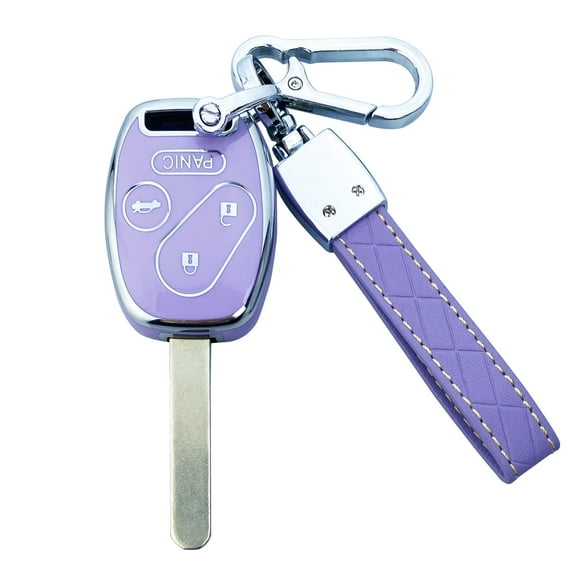 Yuebutor Key Fob Cover Case Compatible with Honda Accord Civic Cr-V Cr-Z Fit Odyssey Crosstour Accessories