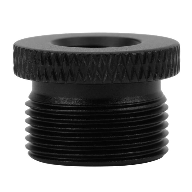 Adaptador de soporte de micrófono con rosca hembra de 3/8" a macho de 5/8" para montaje en soporte de micrófono (negro)