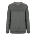 thumbnail image 5 of Aricy Sweatshirts for women plus size Fleece Lined Fall Tops Winter Long Sleeve Thickened Warm Crewneck Solid Color Pullover Winter Clothes, 5 of 5