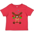 thumbnail image 3 of Inktastic Cute Christmas Reindeer with Red Nose, Ornaments and Bow Tie Boys or Girls Toddler T-Shirt, 3 of 5