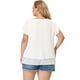 thumbnail image 5 of Women's Plus Size Top Casual Flare Sleeve Double Layers chiffon Blouse White 4X, 5 of 7