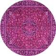 thumbnail image 1 of Ahgly Company Indoor Round Persian Pink Traditional Area Rugs, 7' Round, 1 of 4