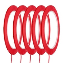 Whiteboard Tape Graphic Tape 1/16" Self Adhesive Chart Line Tape 72 Yard, Red, 5 Pack