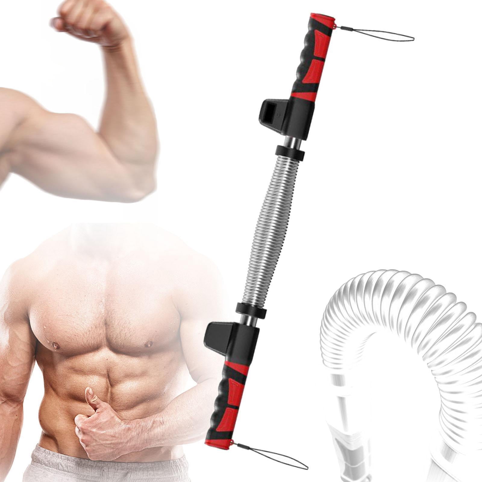 harayaa Power Twister Bar Heavy Duty Upper Body Exercise for Arm Bicep Strengthening 40kg silver