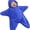 Blue, variant on Ba'by Starfish Fleece Onesie, Hooded Wearable Swaddle Blanket Romper (3M-12M, Multiple Colors)