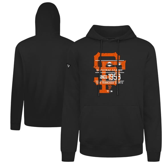 Men's-Levelwear  Black San Francisco Giants Distressed Podium Acumen Pullover Hoodie