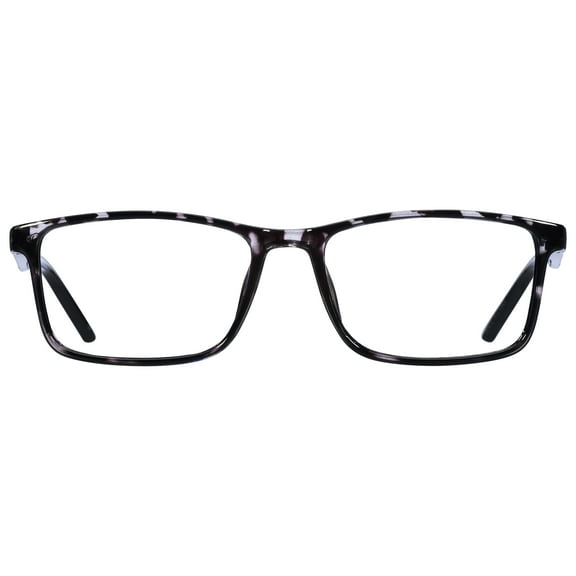 B.E Bio Eyes Mens Rectangular Reading Glasses Made from Recycled Plastic Taro  1.25 in Grey