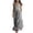 Black, variant on Flowy Dresses for Women Plus Size Striped Sack Dress Collared Sleeveless Sundress Vacation Clothes with Pockets