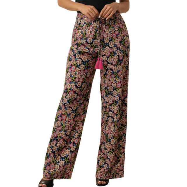 PANTALONES RELAJADOS PARA MUJER DE DISEÑO UNICO WIDE LEGS DE CINTURA ALTA