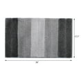 thumbnail image 7 of Striped Bathroom Rug Gradient Bath Mat Non-Slip Door Mats Soft Shaggy Thick Bath Rugs Absorbent machine washable Floor Mats for Bath Room, Toilet, Bedroom, Kitchen，18''x 26''，Gray, 7 of 7