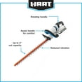 thumbnail image 5 of HART 40-Volt 24-inch Cordless Hedge Trimmer Kit, (1) 2.5Ah Lithium-Ion Battery, 5 of 15