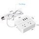 thumbnail image 1 of JSVER Compact Travel Power Tira con 3 USB Smart Charging Station y 2 t, 1 of 2