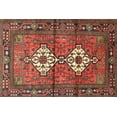 thumbnail image 1 of Ahgly Company Machine Washable Indoor Rectangle Traditional Rust Pink Area Rugs, 5' x 8', 1 of 7