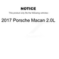thumbnail image 2 of CMX Front Rear Ceramic Disc Brake Pads and Wear Sensors Kit for Car 2017 Porsche Macan 2.0L KCW-100221, 2 of 9
