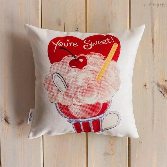 You're Sweet Valentines | Pillow Cover | Valentine card motifs | Throw Pillow | Valentines Day Gifts for Her | Valentines Day