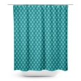 thumbnail image 1 of S4Sassy Green Floral Block Waterproof Bathroom Shower Curtain With Roller Rings Hook-60 x 70 Inch, 1 of 6