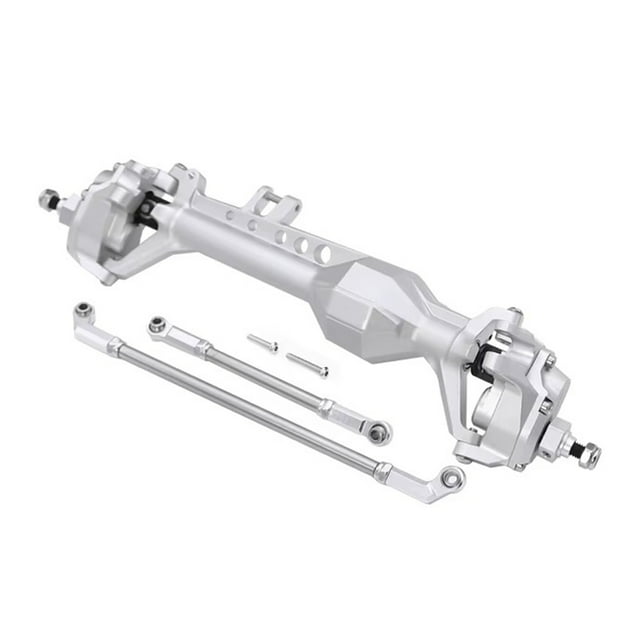 QualitChoice RCGOFOLLOW Front Axle RC Car Part CNC Rc Front Axle For 1/10 Vanquish VS4-10 Phoenix Crawler RC Upgrade Part RC Car Accessories Silver1