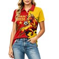 thumbnail image 2 of Women's Football Graphic T-Shirt, Women's Fashion Printed Short Sleeve Sports Top, Casual Athletic Workout Tee for Soccer Tournament 2026 Red Size: 2XL, 2 of 5